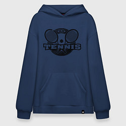 Толстовка-худи оверсайз Tennis, цвет: тёмно-синий