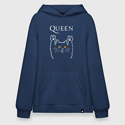 Худи оверсайз Queen rock cat