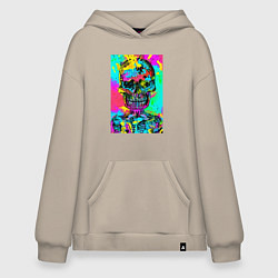 Худи оверсайз Cool skull - pop art - vogue