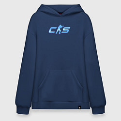 Худи оверсайз CS2 blue logo