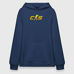 Худи оверсайз CS2 yellow logo