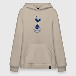 Толстовка-худи оверсайз Tottenham Hotspur fc sport, цвет: миндальный