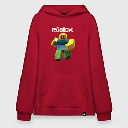 Толстовка-худи оверсайз Roblox бегущий персонаж, цвет: красный