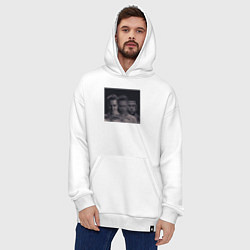 Толстовка-худи оверсайз Тайлер Дёрден, цвет: белый — фото 2