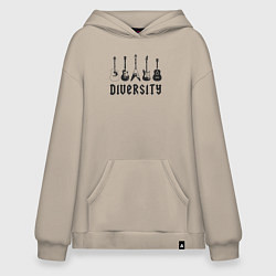 Худи оверсайз Разнообразие гитар