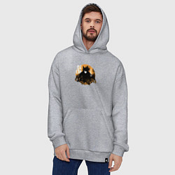 Толстовка-худи оверсайз Delta, цвет: меланж — фото 2