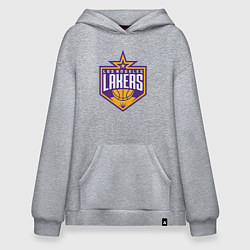 Толстовка-худи оверсайз Los Angelas Lakers star, цвет: меланж
