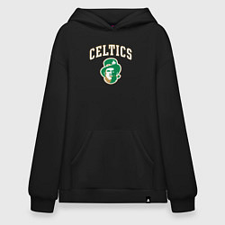 Толстовка-худи оверсайз Celtics, цвет: черный