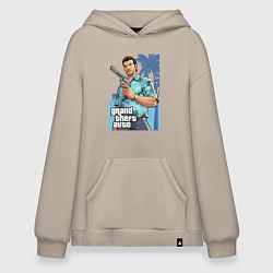 Толстовка-худи оверсайз GTA - Томми Версетти, цвет: миндальный