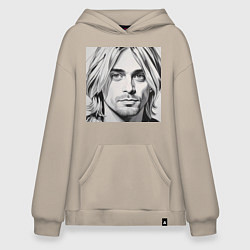 Худи оверсайз Портрет Кобейн