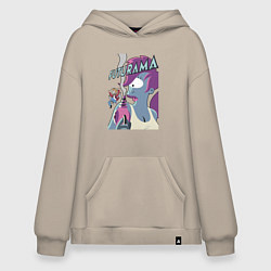 Толстовка-худи оверсайз Лила и Фрай, цвет: миндальный