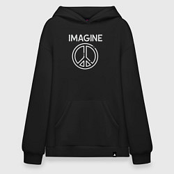 Худи оверсайз Imagine peace