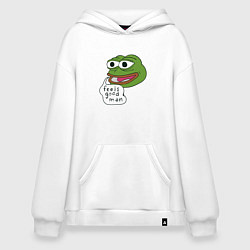 Худи оверсайз Pepe feels good man