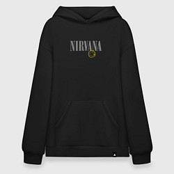 Худи оверсайз Nirvana logo smile