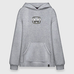 Худи оверсайз Honda logo auto grey