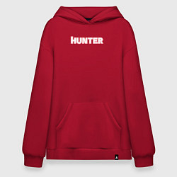 Худи оверсайз Hunter Белая надпись Охотник