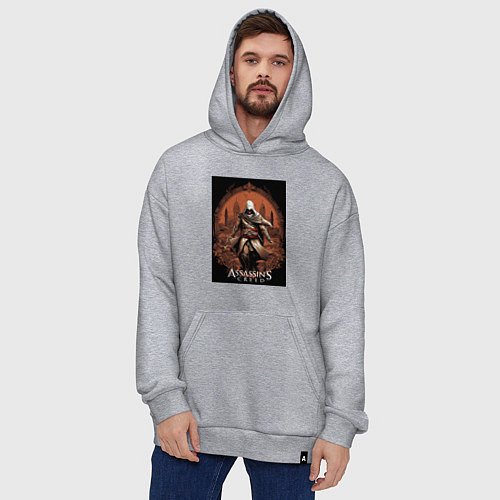 Худи оверсайз Assassins creed древний Рим / Меланж – фото 4