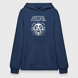 Толстовка-худи оверсайз Sum41 rock panda, цвет: тёмно-синий