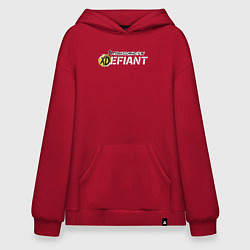 Толстовка-худи оверсайз Xdefiant logo, цвет: красный