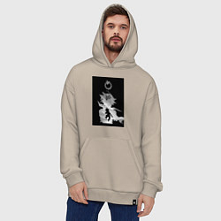 Толстовка-худи оверсайз Семь смертных грехов Мелиодас, цвет: миндальный — фото 2