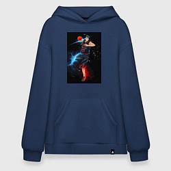 Толстовка-худи оверсайз Баскетбол Куроко Дайки Аоминэ, цвет: тёмно-синий