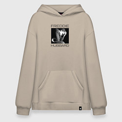 Толстовка-худи оверсайз Tribute to Freddie Hubbard, цвет: миндальный