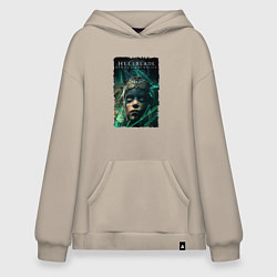 Толстовка-худи оверсайз Senua - Game Hellblade, цвет: миндальный