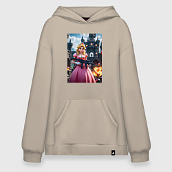 Худи оверсайз Принцесса Пич с автоматом