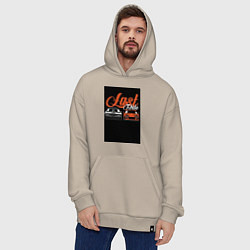 Толстовка-худи оверсайз Форсаж последний заезд, цвет: миндальный — фото 2