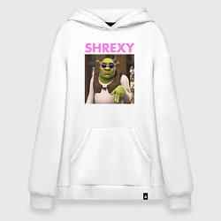 Толстовка-худи оверсайз Shrexy - Shrek, цвет: белый