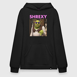 Толстовка-худи оверсайз Shrexy - Shrek, цвет: черный