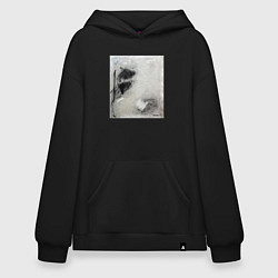 Толстовка-худи оверсайз Graphic Abstract, цвет: черный