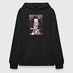 Худи оверсайз Nezuko black total cost