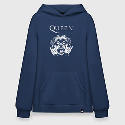 Худи оверсайз Queen rock dog