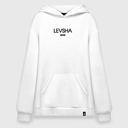 Толстовка-худи оверсайз Levsha, цвет: белый