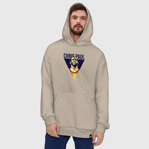 Худи оверсайз Крис Пол / Миндальный – фото 4