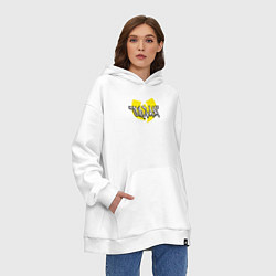 Толстовка-худи оверсайз Wu-Tang Clan cream, цвет: белый — фото 2