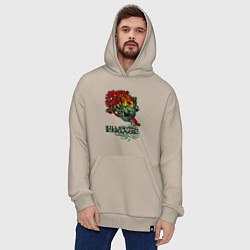 Толстовка-худи оверсайз Грифон killswitch engage, цвет: миндальный — фото 2