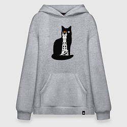 Толстовка-худи оверсайз Око Котоурона, цвет: меланж