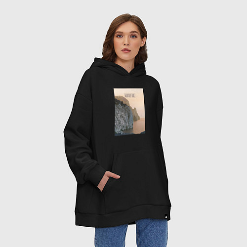 Худи оверсайз Горная душа / Черный – фото 3