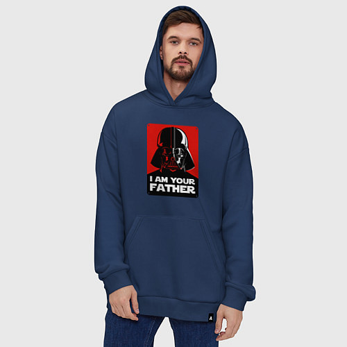 Худи оверсайз Darth Vader / Тёмно-синий – фото 4