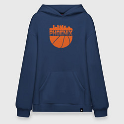 Толстовка-худи оверсайз Phoenix basketball, цвет: тёмно-синий