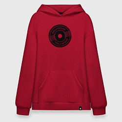 Толстовка-худи оверсайз Hollywood style, цвет: красный