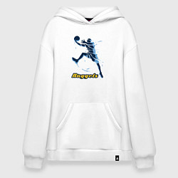 Толстовка-худи оверсайз Nuggets baller, цвет: белый