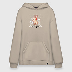 Худи оверсайз Love you bunny