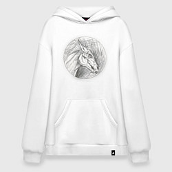 Худи оверсайз Черепа лошадей