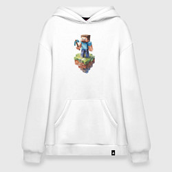 Толстовка-худи оверсайз Steve, цвет: белый