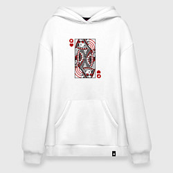 Худи оверсайз Дама червей - карта