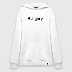Толстовка-худи оверсайз Calgary - Canada, цвет: белый