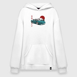 Толстовка-худи оверсайз Toyota MR2, цвет: белый